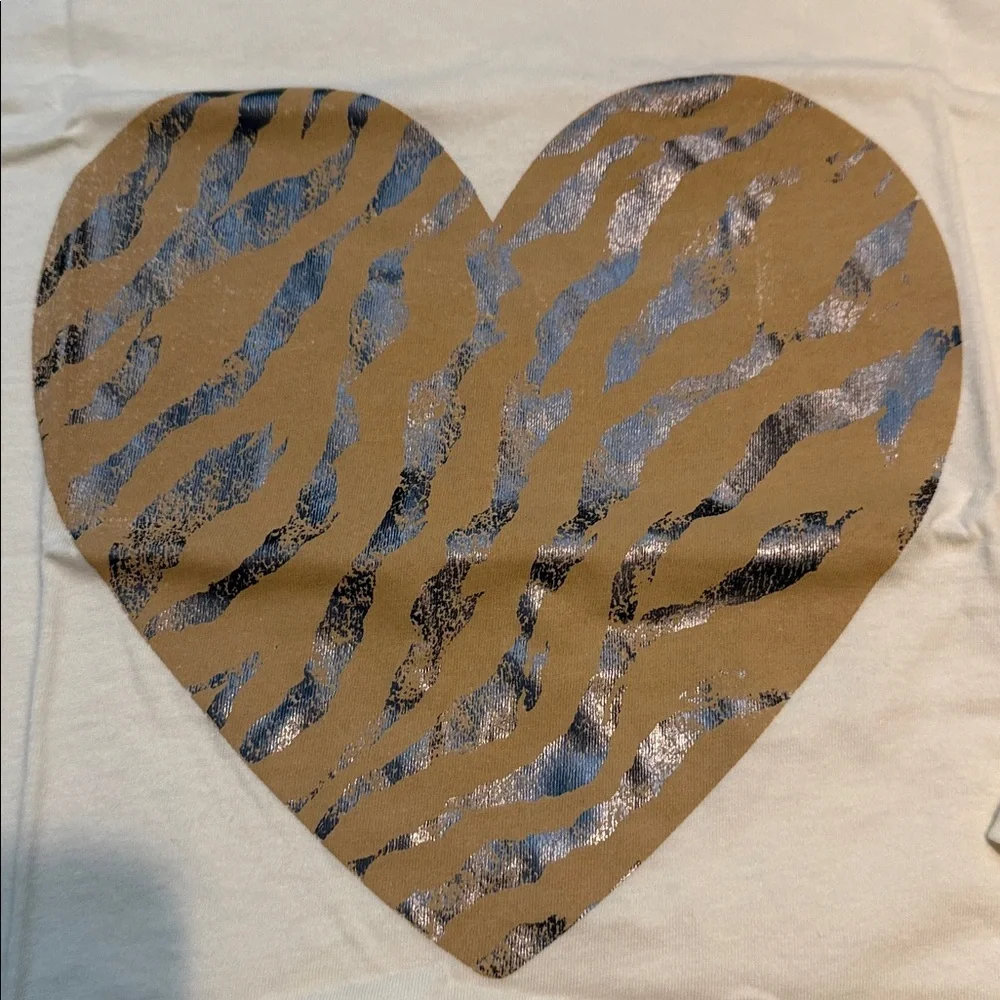 Gap kids, heart shirt, long sleeve 6/7NWT